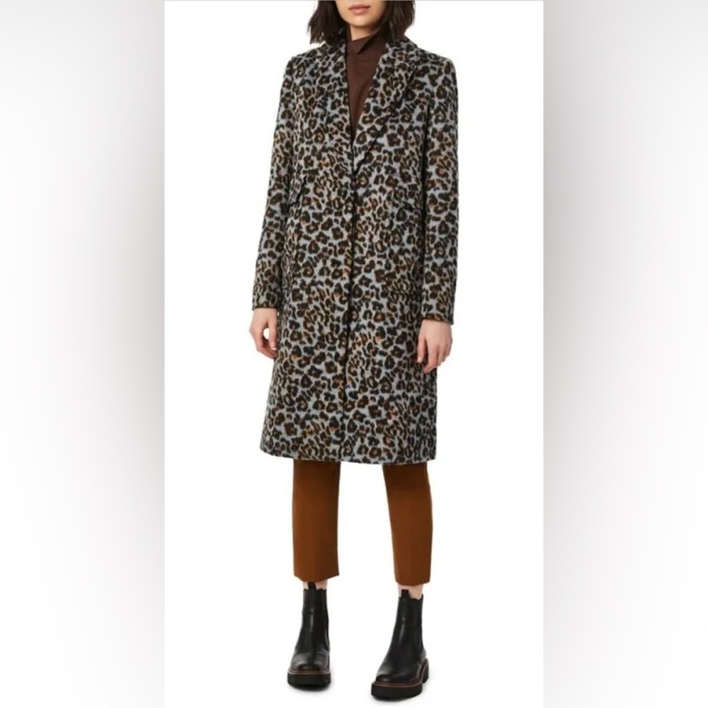 Bernardo Animal Print Coat | Color: Blue/Brown | Size: 1X
